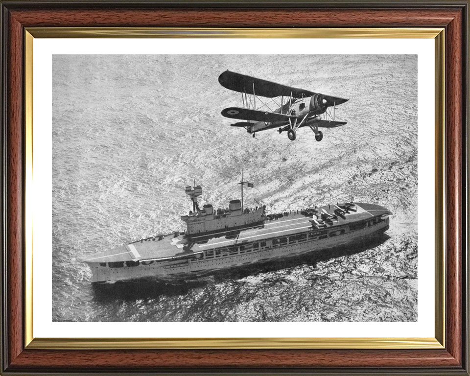 HMS Eagle (1918) Royal Navy aircraft carrier Photo Print or Framed Print - Hampshire Prints