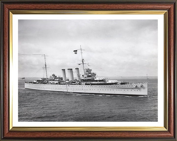 HMS Cornwall (56) Royal Navy County class heavy cruiser Photo Print or Framed Print - Hampshire Prints