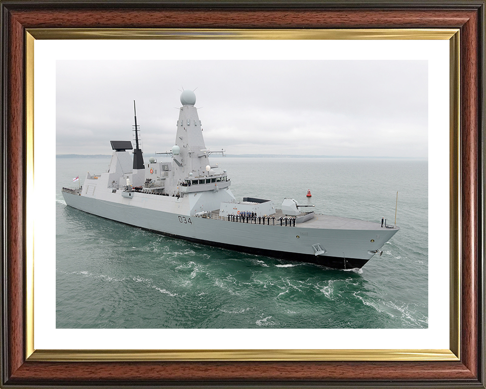 HMS Diamond D34 Royal Navy Type 45 Destroyer Photo Print or Framed Print - Hampshire Prints