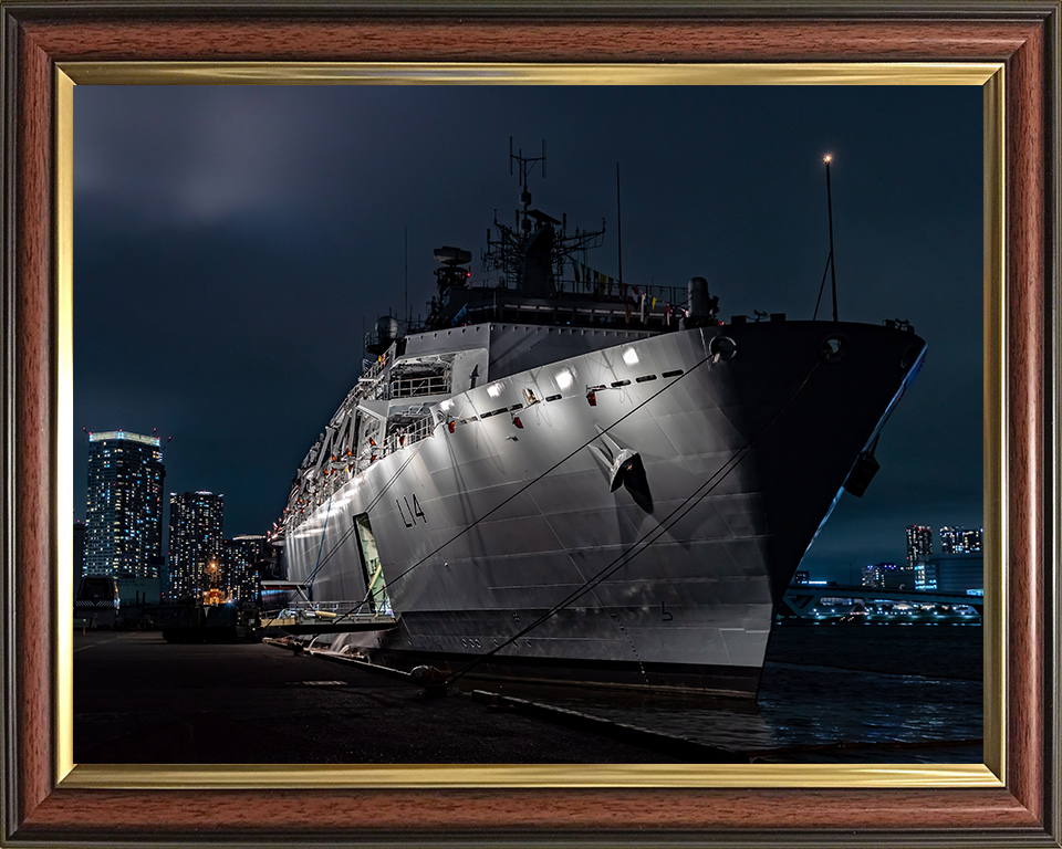 HMS Albion L14 Royal Navy Albion Class amphibious ship Photo Print or Framed Print - Hampshire Prints