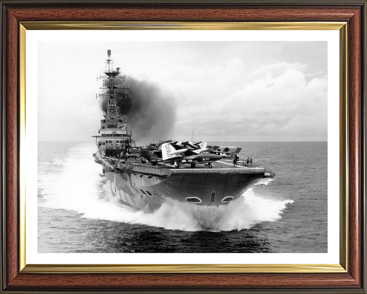 HMS Centaur R06 Royal Navy Centaur class light fleet carrier Photo Print or Framed Print - Hampshire Prints