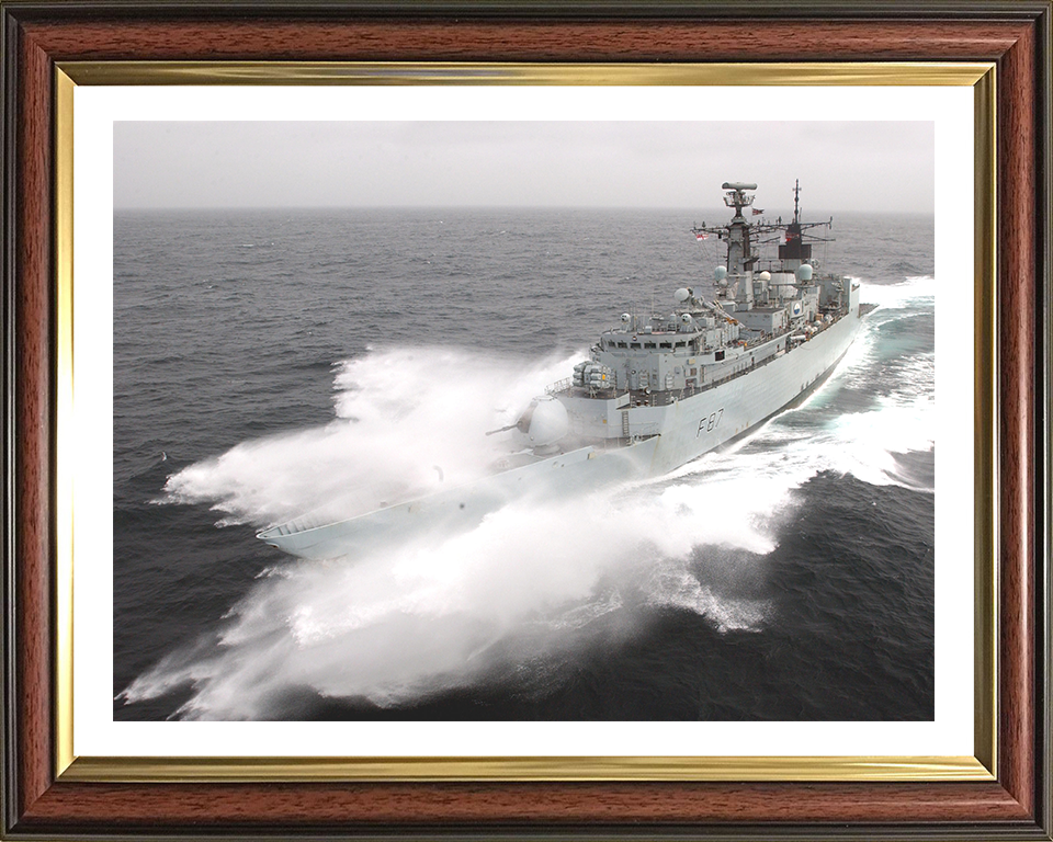 HMS Chatham F87 Royal Navy Type 22 Frigate Photo Print or Framed Print - Hampshire Prints