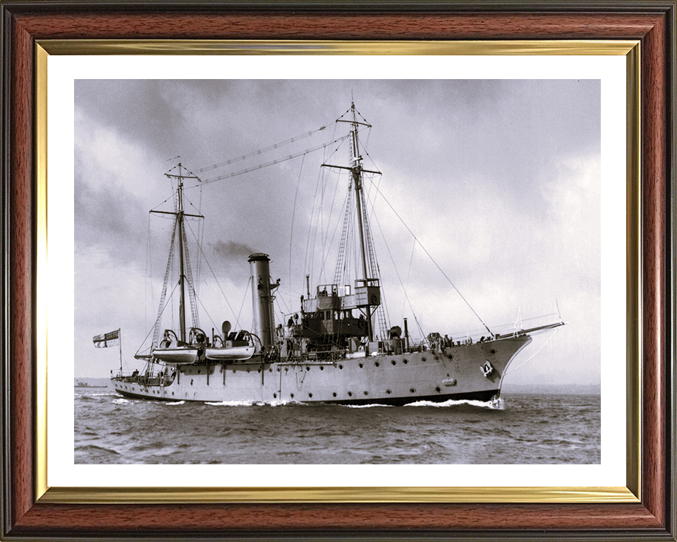 HMS Adamant (1911) Royal Navy submarine depot ship Photo Print or Framed Print - Hampshire Prints