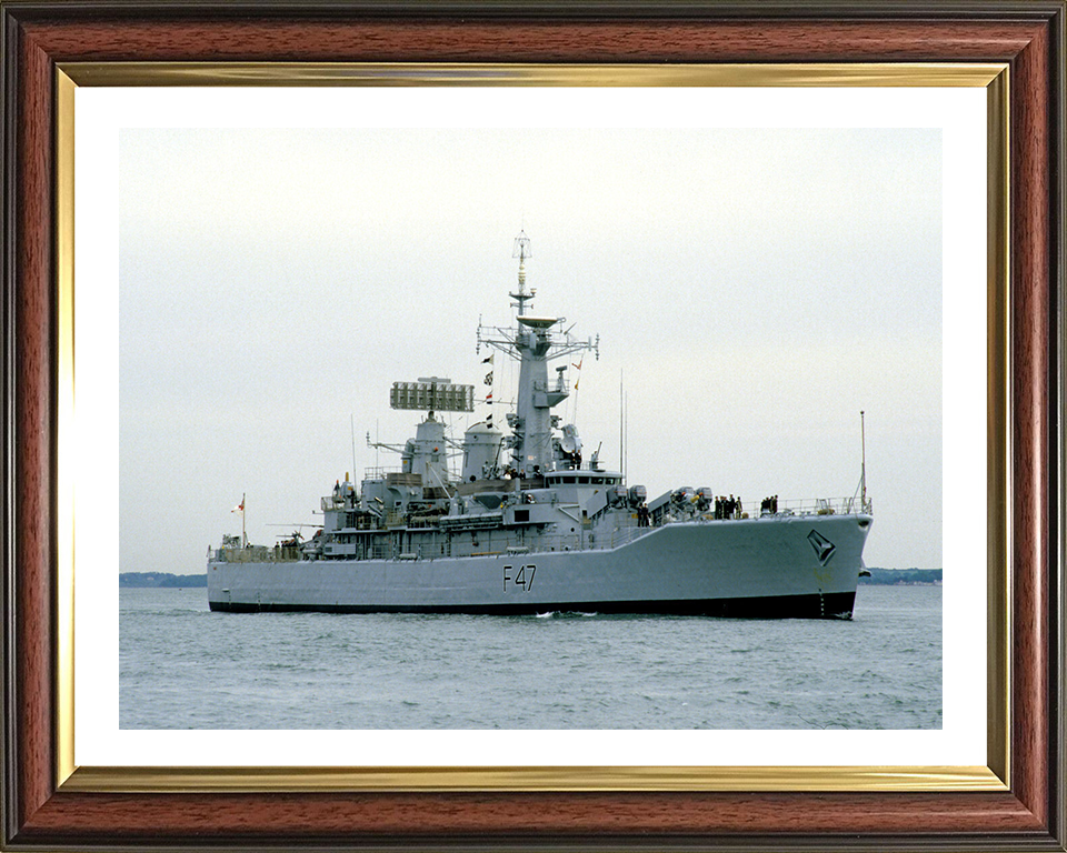 HMS Danae F47 Royal Navy Leander Class Frigate Photo Print or Framed Print - Hampshire Prints