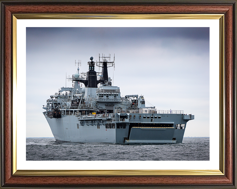 HMS Albion L14 Royal Navy Albion Class amphibious ship Photo Print or Framed Print - Hampshire Prints