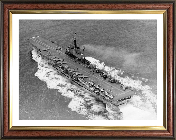 HMS Centaur R06 Royal Navy Centaur class light fleet carrier Photo Print or Framed Print - Hampshire Prints