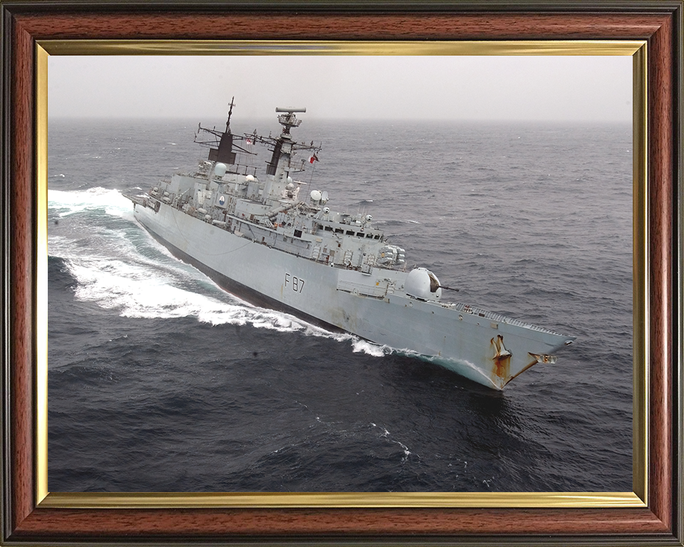 HMS Chatham F87 Royal Navy Type 22 Frigate Photo Print or Framed Print - Hampshire Prints