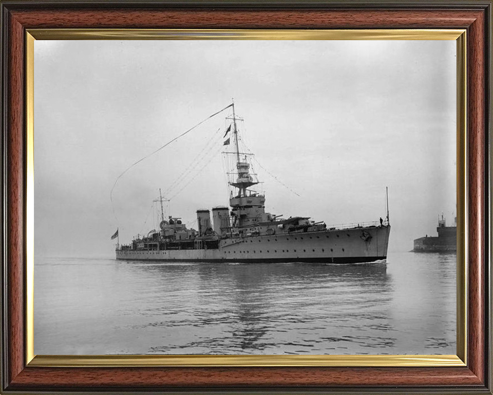 HMS Cardiff D58 Royal Navy C class light cruiser Photo Print or Framed Photo Print - Hampshire Prints