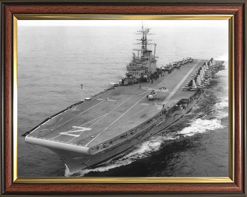 HMS Albion R07 Royal Navy Centaur class light fleet carrier Photo Print or Framed Print - Hampshire Prints