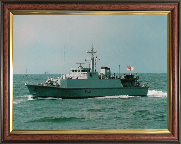 HMS Cromer M103 Royal Navy Sandown class minehunter Photo Print or Framed Print - Hampshire Prints