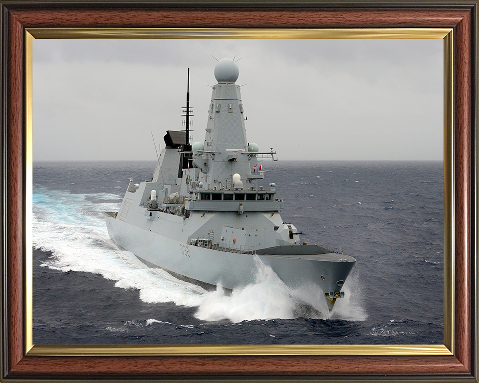 HMS Daring D32 Royal Navy type 45 Destroyer Photo Print or Framed Print - Hampshire Prints