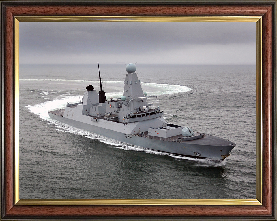 HMS Diamond D34 Royal Navy Type 45 Destroyer Photo Print or Framed Print - Hampshire Prints