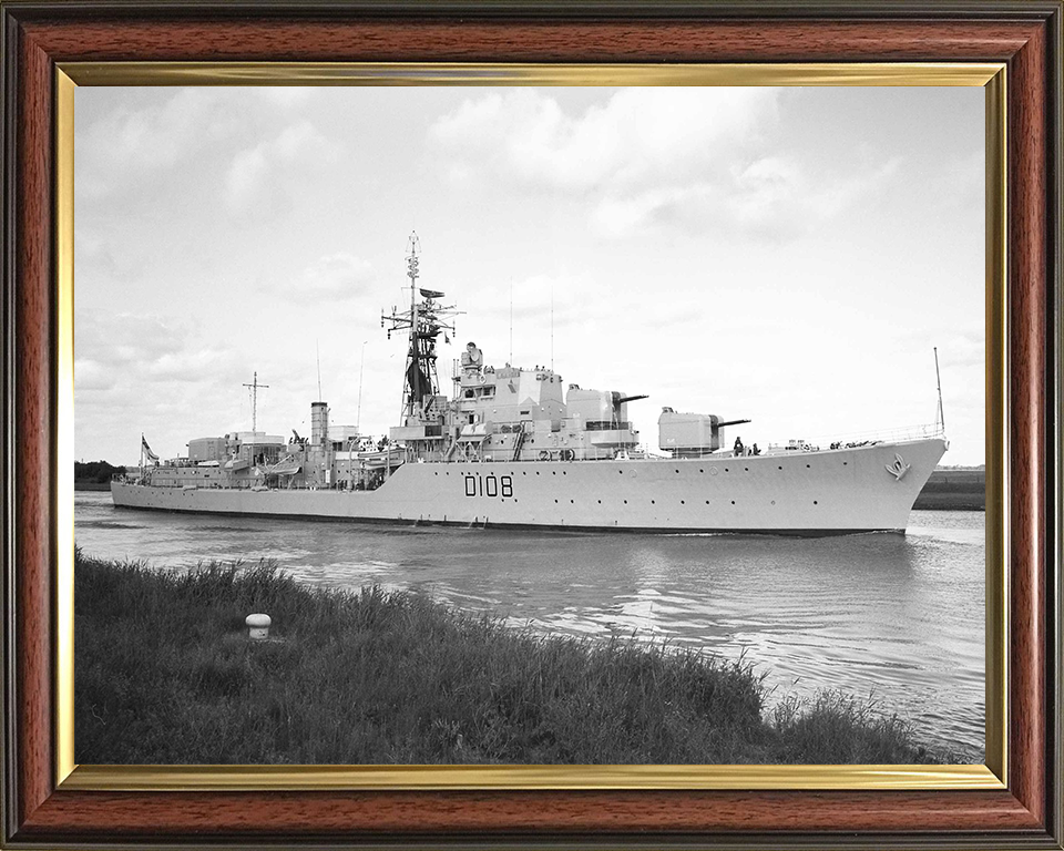 HMS Dainty D108 Royal Navy Daring class destroyer Photo Print or Framed Print - Hampshire Prints