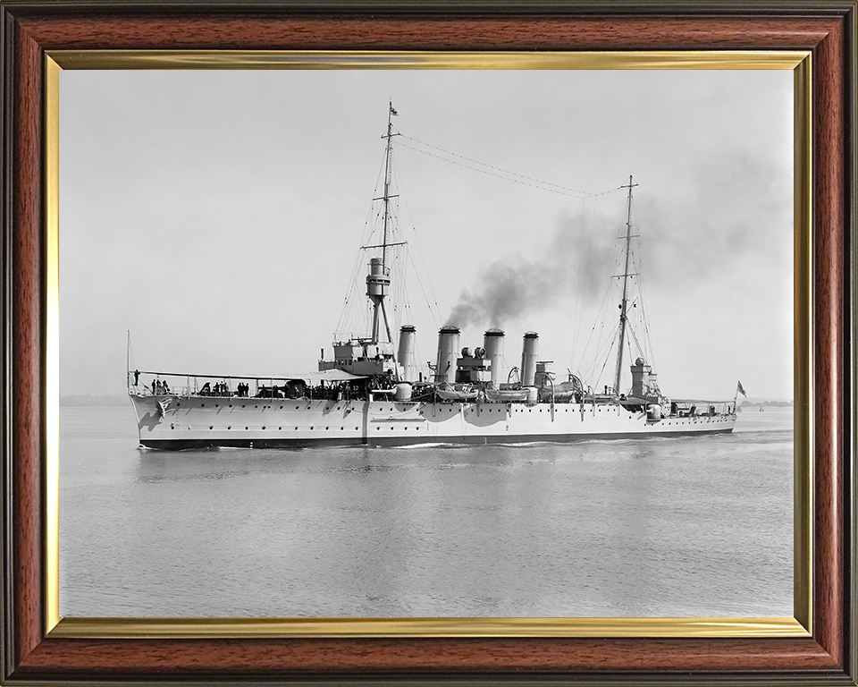 HMS Chatham Royal Navy Town class light cruiser Photo Print or Framed Print - Hampshire Prints