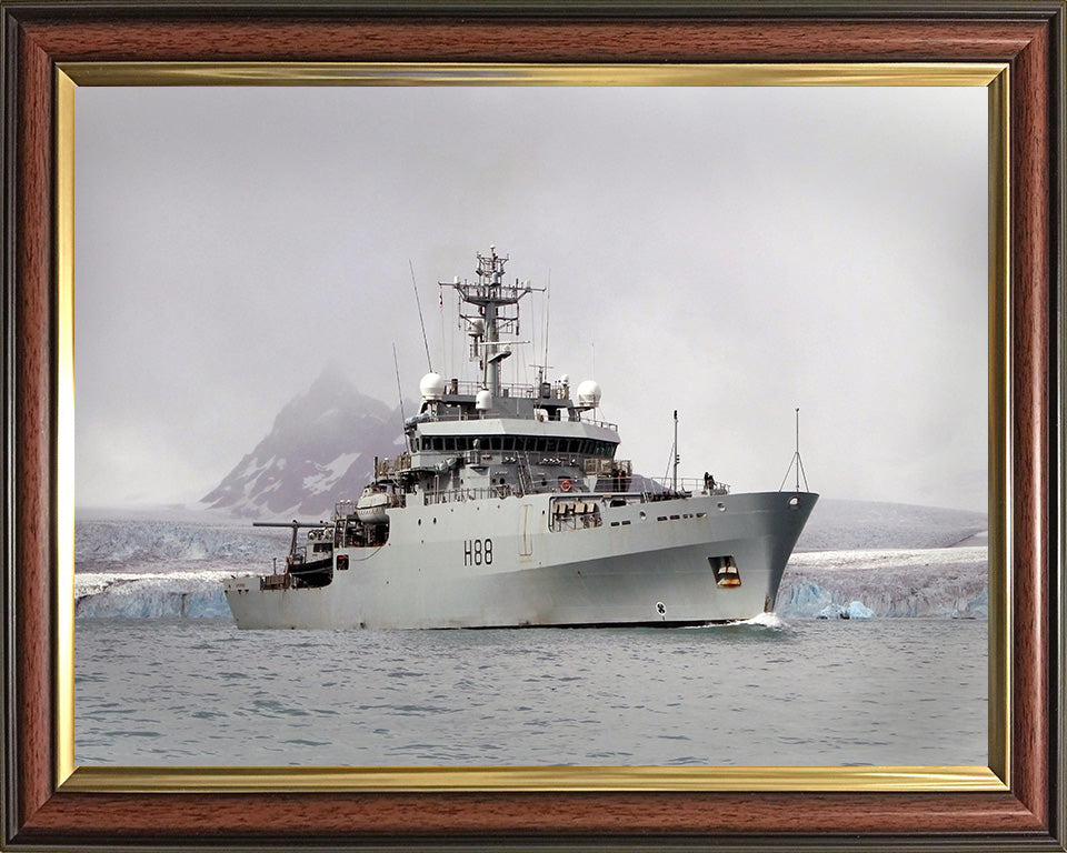 HMS Enterprise H88 | Photo Print | Framed Print | Hydrographic Survey Vessel | Royal Navy - Hampshire Prints