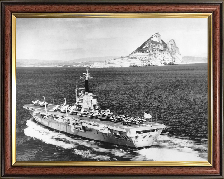 HMS Centaur R06 Royal Navy Centaur class light fleet carrier Photo Print or Framed Print - Hampshire Prints