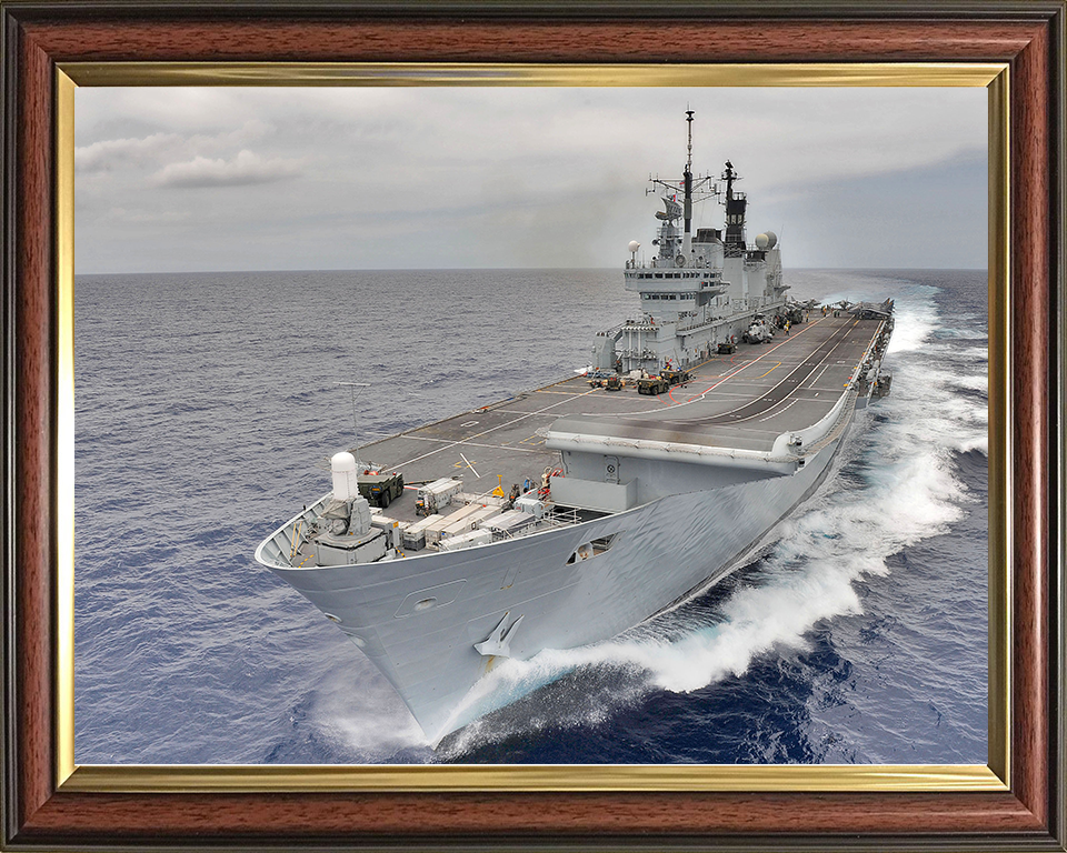 HMS Ark Royal R07 Royal Navy Invincible class aircraft carrier Photo Print or Framed Print - Hampshire Prints