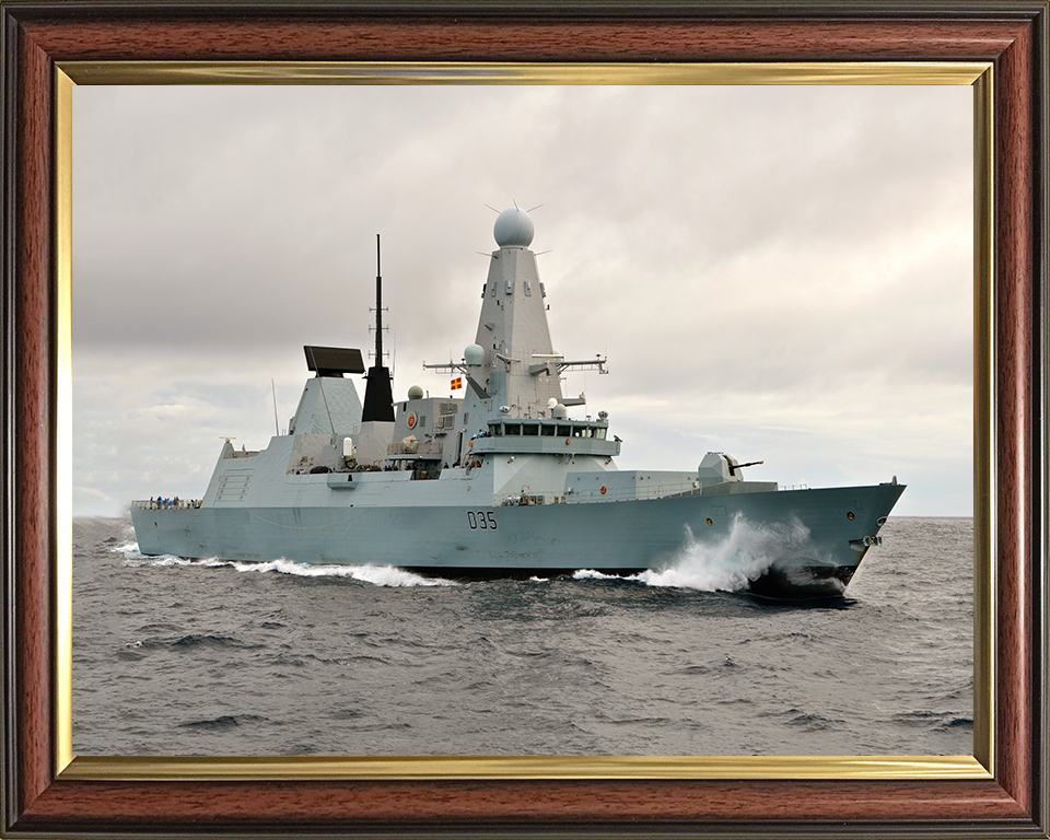 HMS Dragon D35 Royal Navy Type 45 destroyer Photo Print or Framed Print - Hampshire Prints