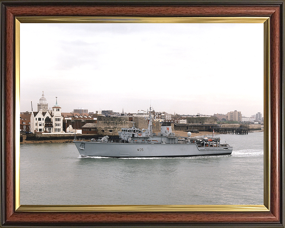 HMS Dulverton M35 Royal Navy Hunt class mine countermeasures vessel Photo Print or Framed Print - Hampshire Prints