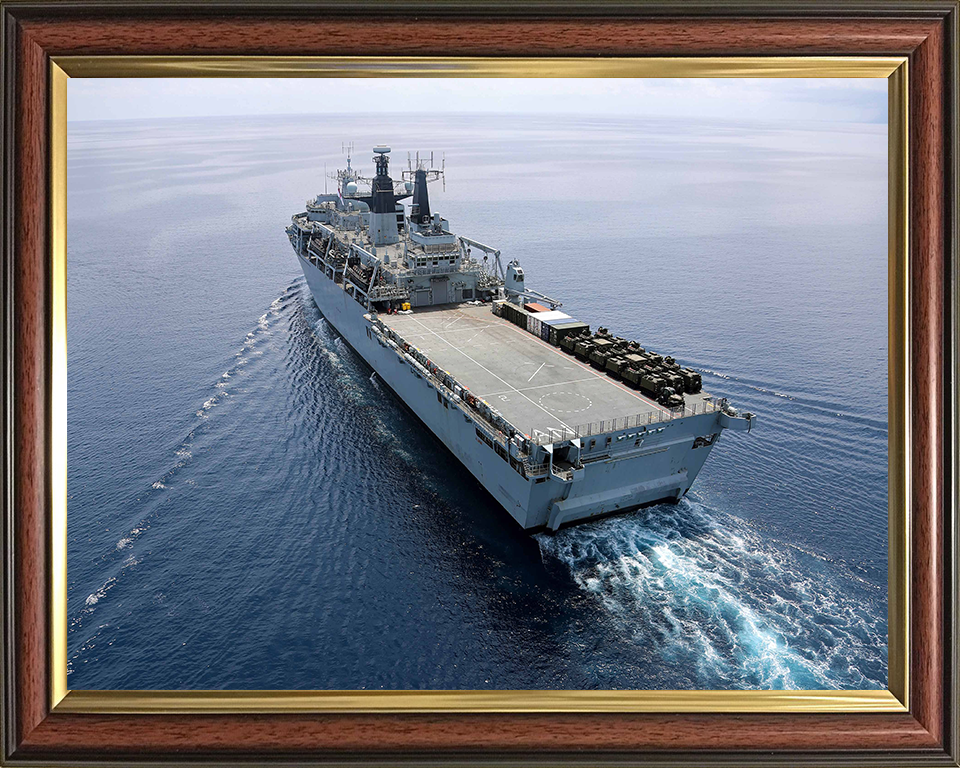 HMS Albion L14 Royal Navy Albion Class amphibious ship Photo Print or Framed Print - Hampshire Prints