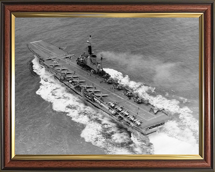 HMS Centaur R06 Royal Navy Centaur class light fleet carrier Photo Print or Framed Print - Hampshire Prints