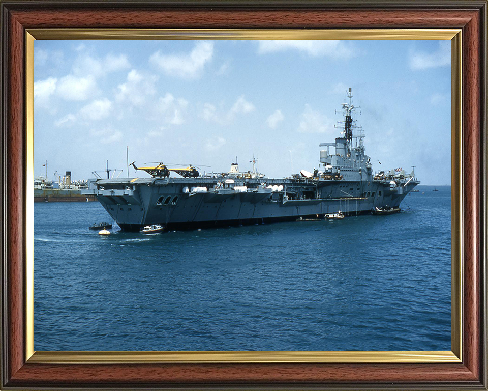 HMS Centaur R06 Royal Navy Centaur class light fleet carrier Photo Print or Framed Print - Hampshire Prints