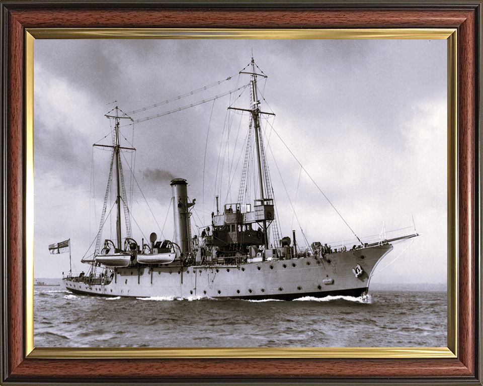 HMS Adamant (1911) Royal Navy submarine depot ship Photo Print or Framed Print - Hampshire Prints