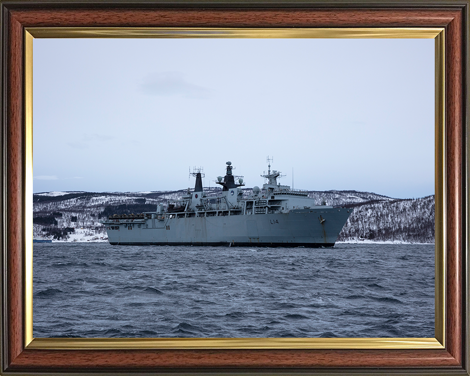 HMS Albion L14 Royal Navy Albion Class amphibious ship Photo Print or Framed Print - Hampshire Prints