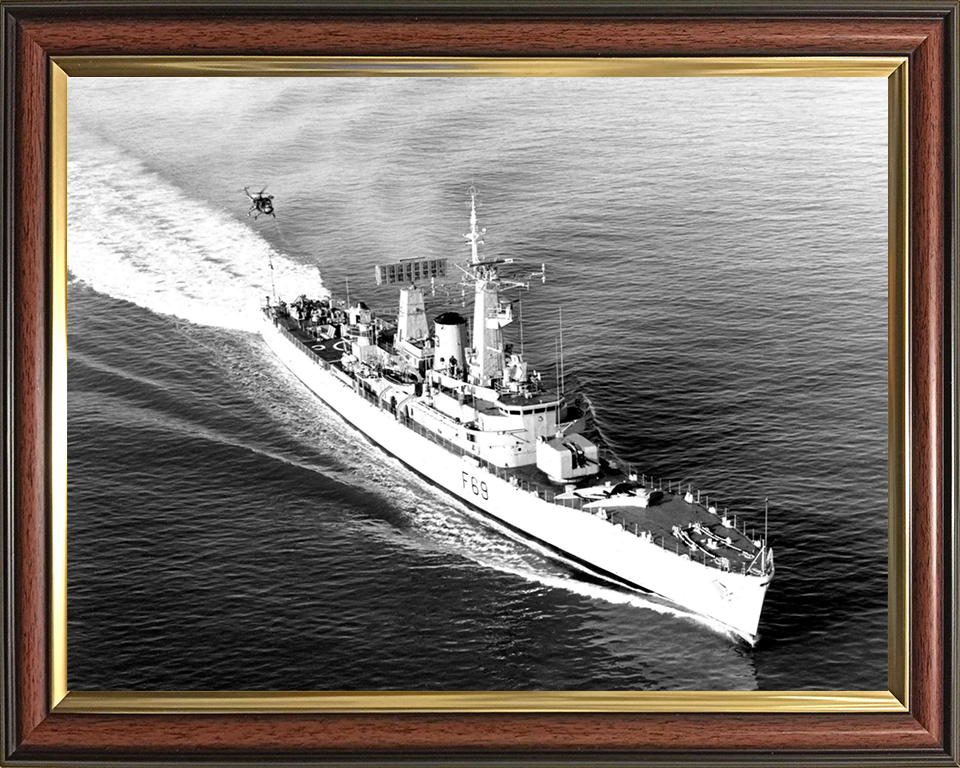 HMS Bacchante F69 Royal Navy Leander class frigate Photo Print or Framed Print - Hampshire Prints