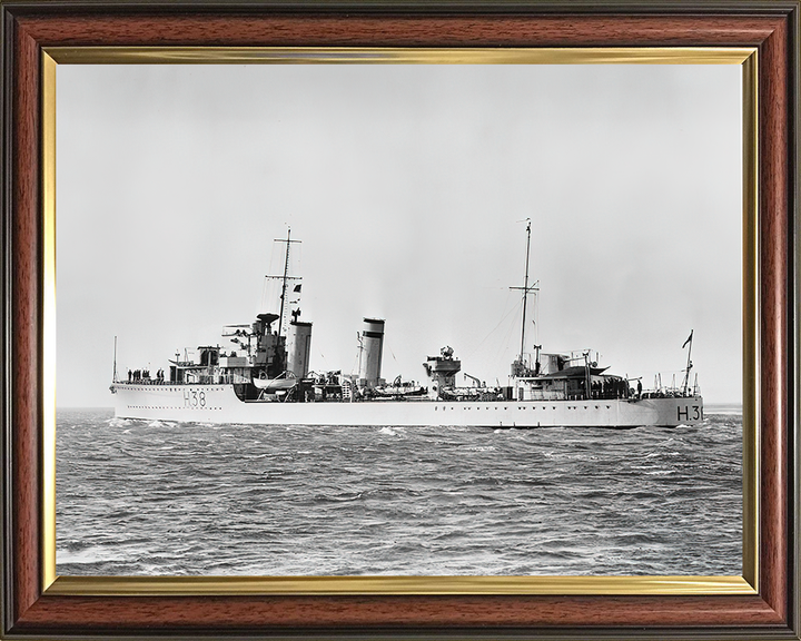 HMS Delight H38 Royal Navy D class destroyer Photo Print or Framed Print - Hampshire Prints