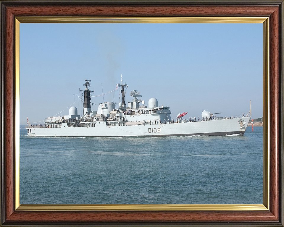 HMS Cardiff D108 Royal Navy Type 42 destroyer Photo Print or Framed Print - Hampshire Prints