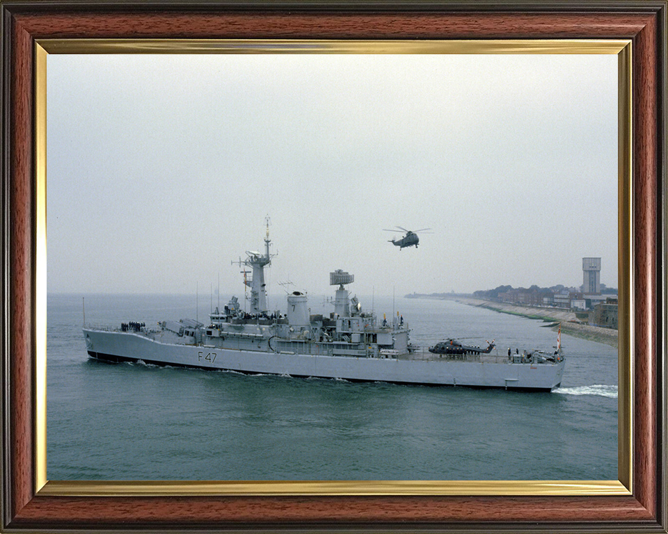 HMS Danae F47 Royal Navy Leander Class Frigate Photo Print or Framed Print - Hampshire Prints