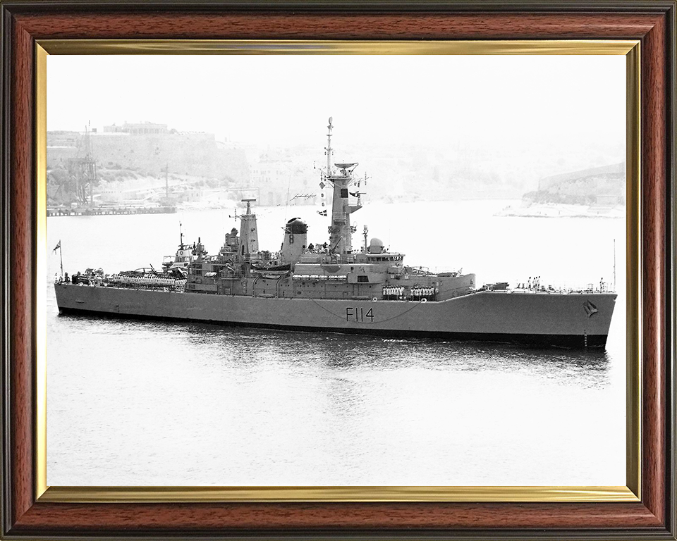 HMS Ajax F114 Royal Navy Leander Class Frigate Photo Print or Framed Print - Hampshire Prints