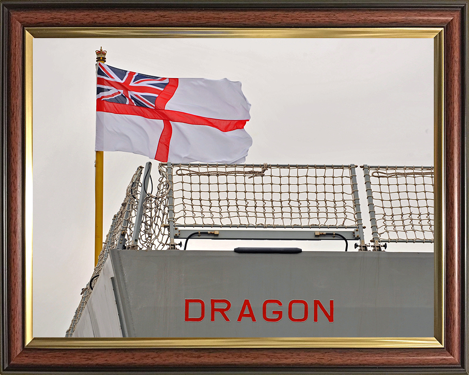 HMS Dragon D35 Royal Navy Type 45 Destroyer Photo Print or Framed Print - Hampshire Prints