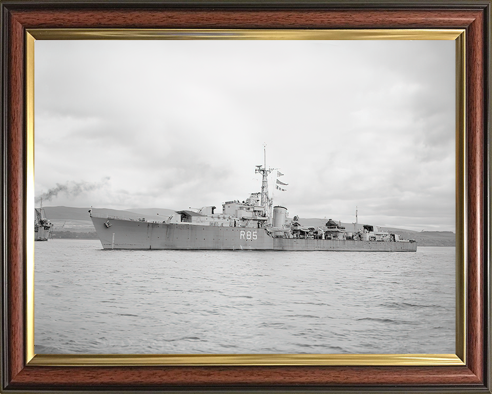 HMS Cambrian R85 Royal Navy C class destroyer Photo Print or Framed Print - Hampshire Prints