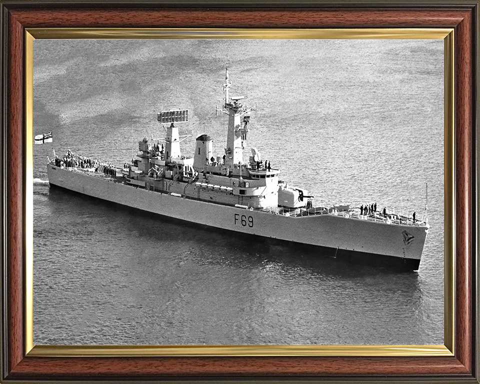 HMS Bacchante F69 Royal Navy Leander class frigate Photo Print or Framed Print - Hampshire Prints