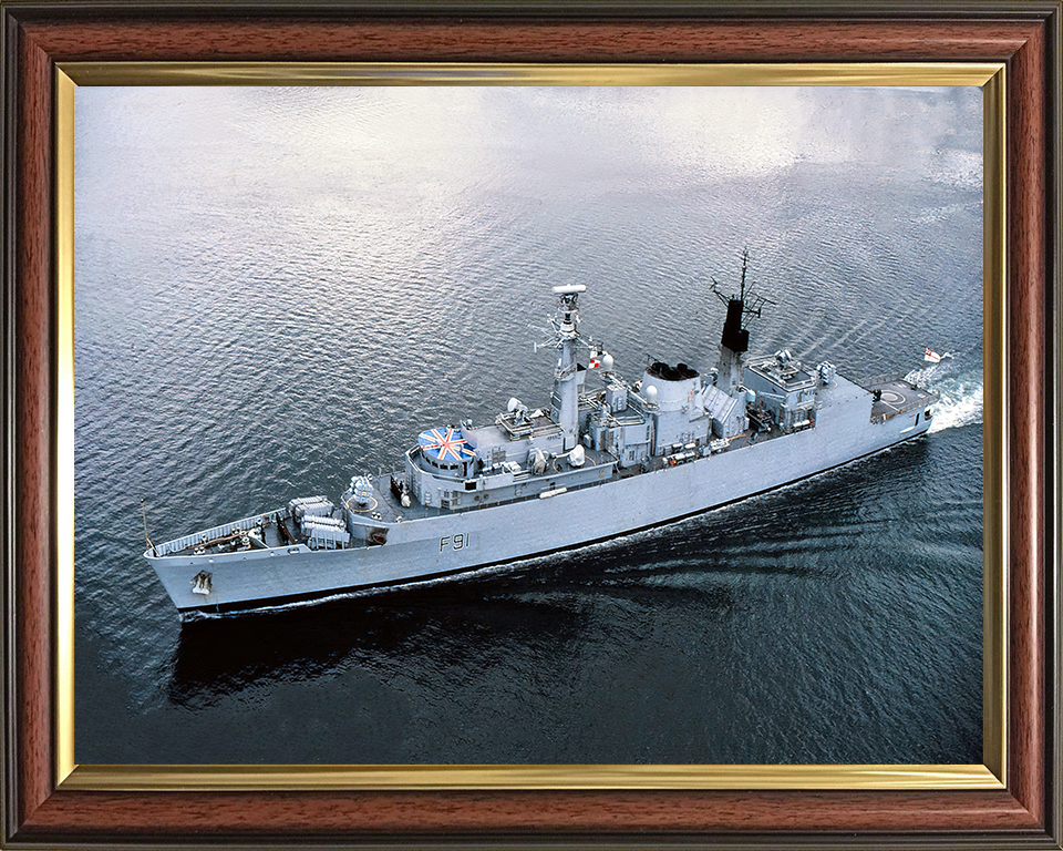 HMS Brazen F91 Royal Navy Type 22 frigate Photo Print or Framed Print - Hampshire Prints