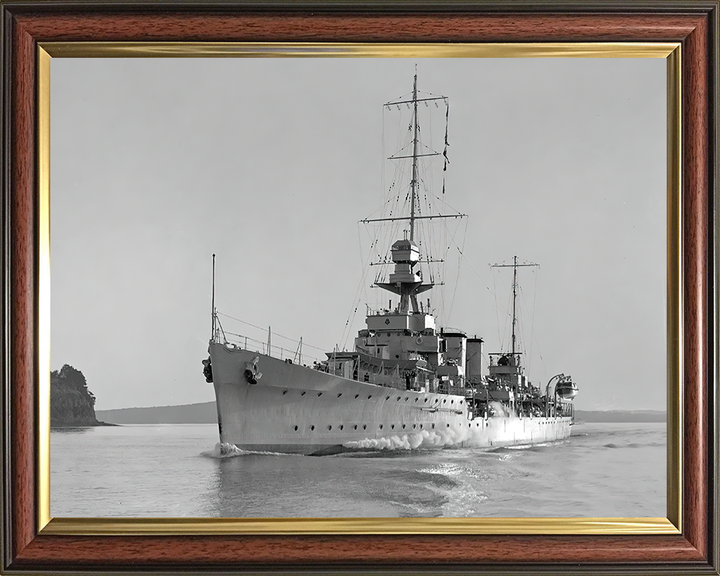 HMS Dunedin Royal Navy Danae class cruiser Photo Print or Framed Photo Print - Hampshire Prints