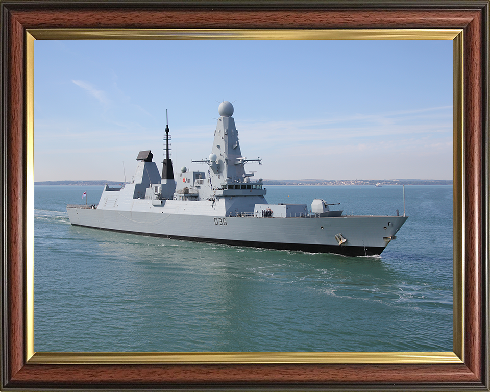 HMS Defender D36 Royal Navy Type 45 Destroyer Photo Print or Framed Photo Print - Hampshire Prints