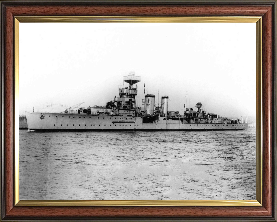 HMS Curlew D42 Royal Navy C class light cruiser Photo Print or Framed Photo Print - Hampshire Prints